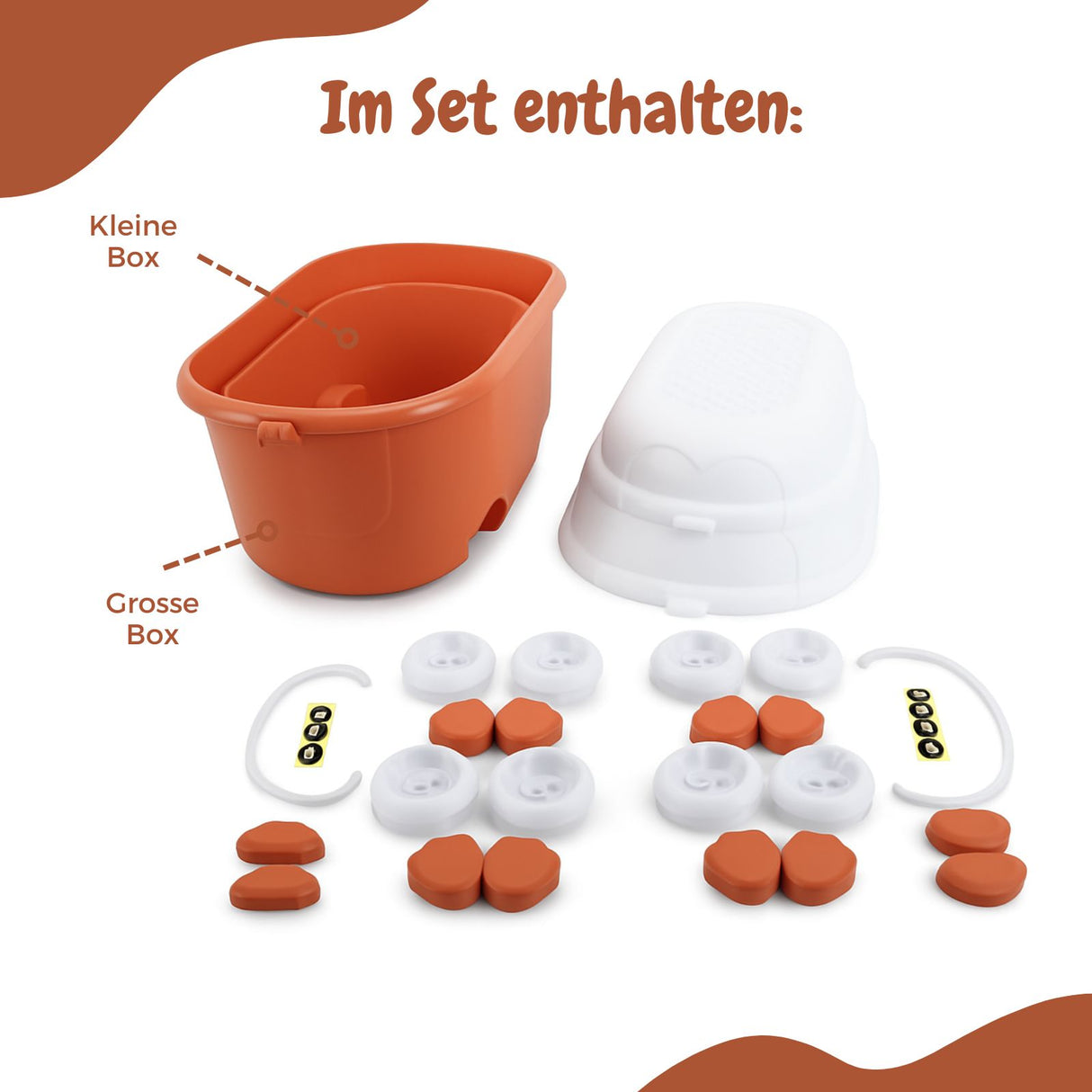 2er-Set Spielzeugkiste Organizer Spielzeug-Aufbewahrungsbox Truhe