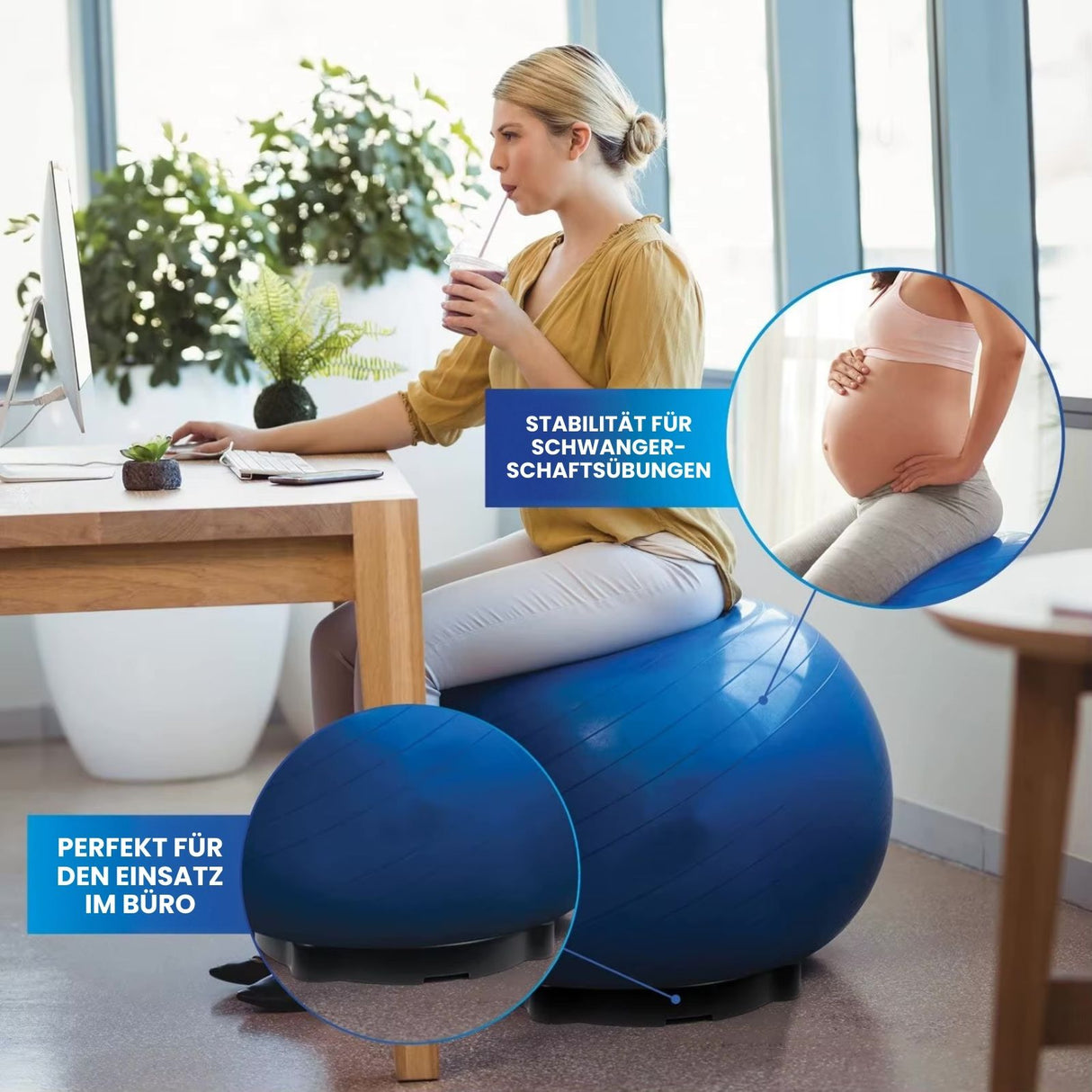 Gymnastikball-Ring Ballschale Sitzball-Halter Yogaball-Halterung