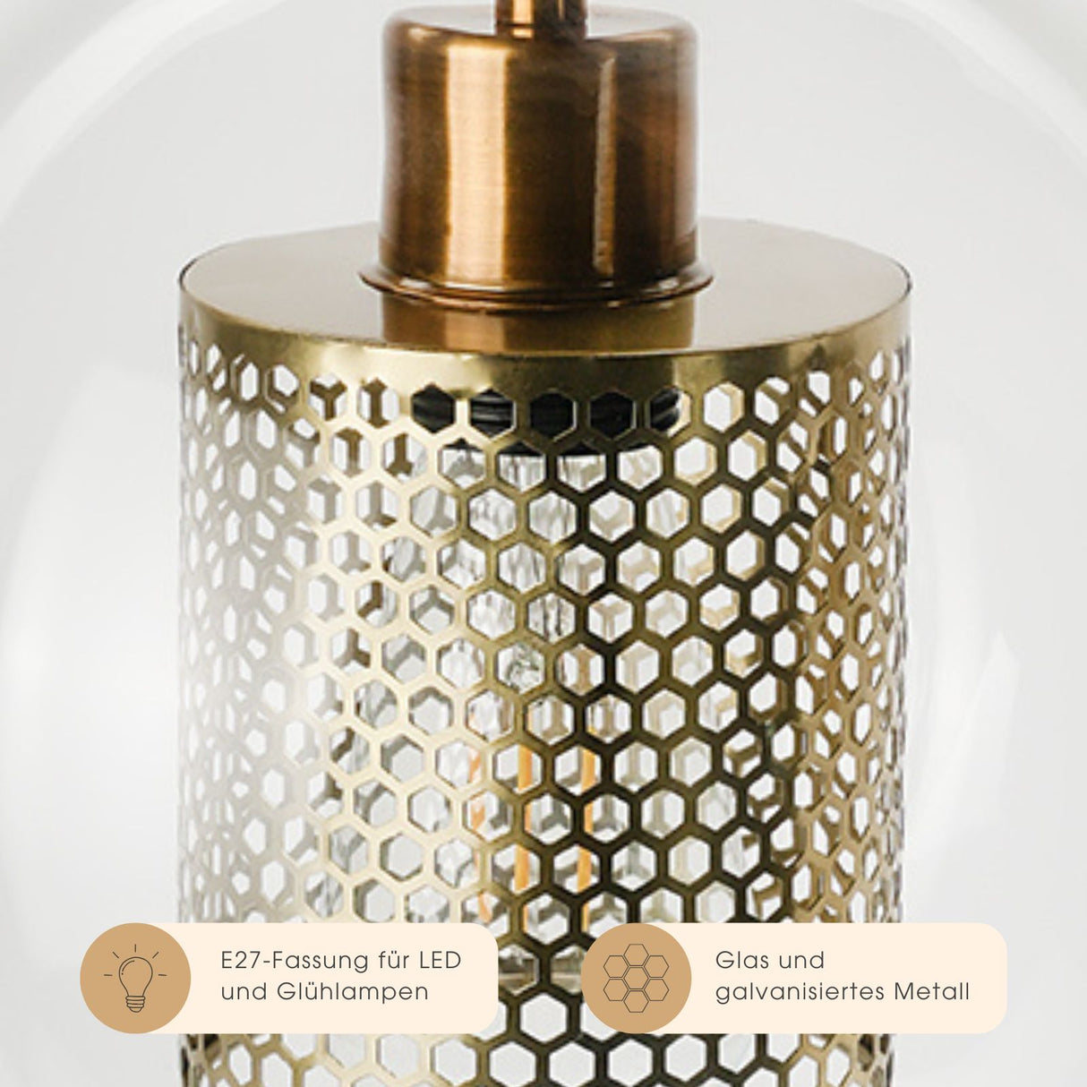 Glas-Deckenleuchte Deckenlampe Hängelampe Pendelleuchte Hängeleuchte