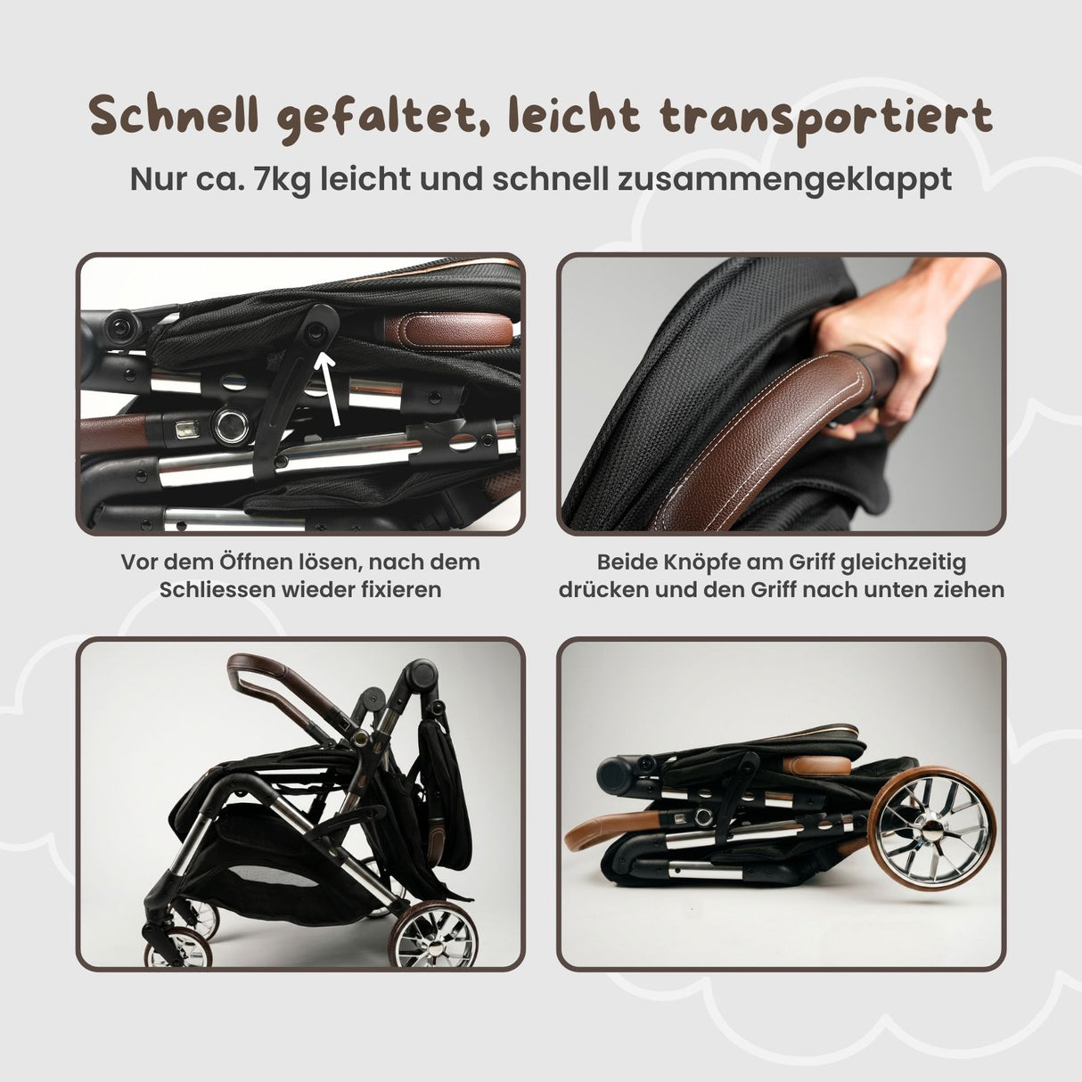 Kinderwagen Kinderbuggy Babywagen Stroller Klappbuggy Reisebuggy