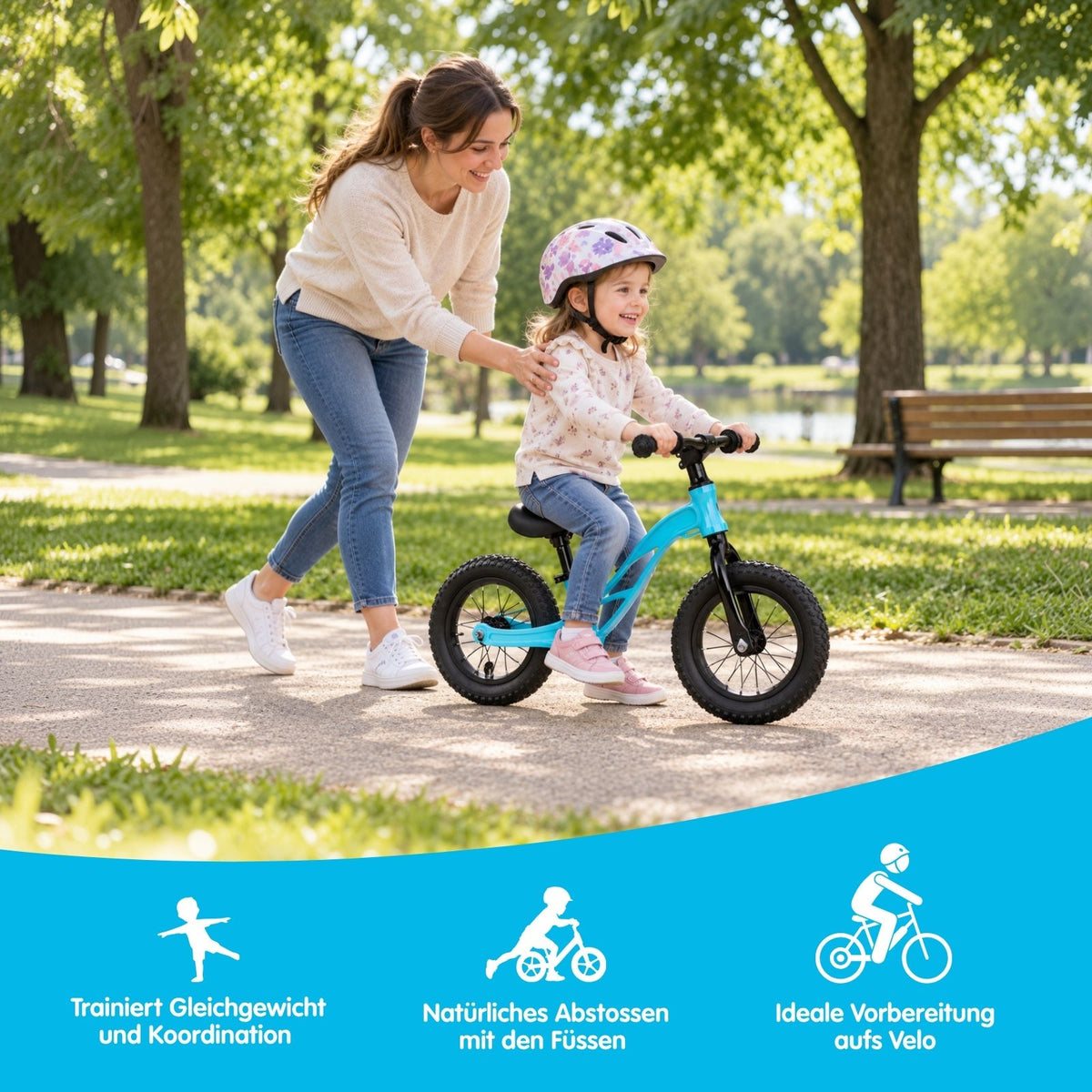 Laufrad Laufvelo Lauflernrad Balance Bike Kinderfahrrad ohne Pedale