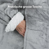 Oversize Hoodie Hoodie-Decke Kuschelhoodie Kuscheldecke mit Ärmeln
