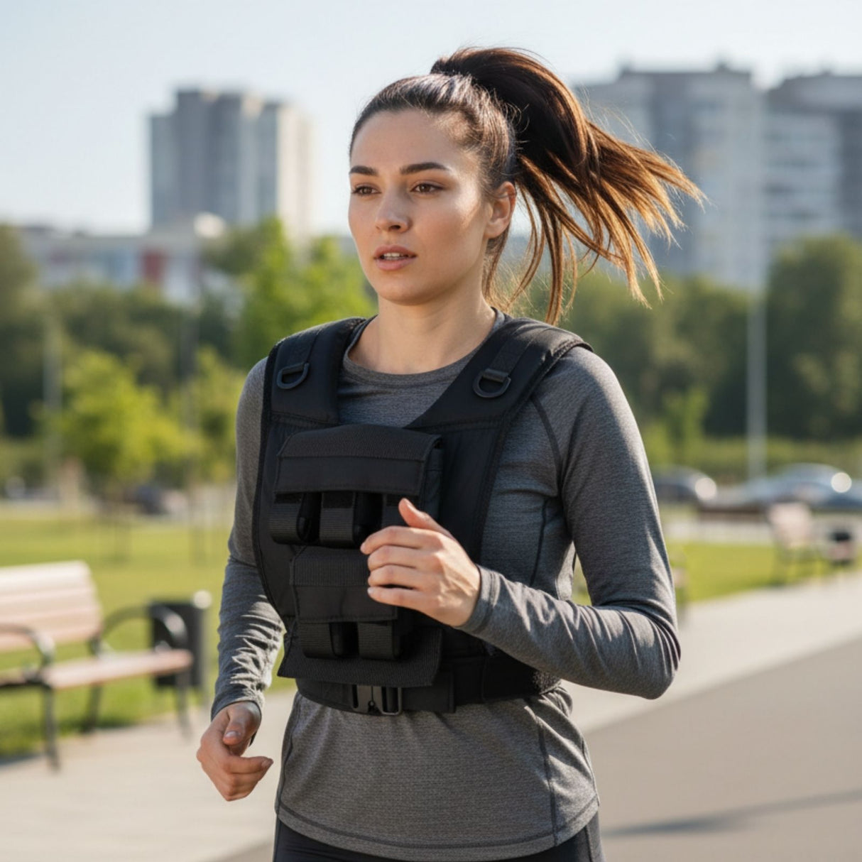 Verstellbare One Size Gewichtsweste 10kg Trainingsweste Weste