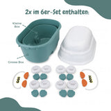 6er-Set Spielzeugkiste Spielzeug-Aufbewahrungsbox Organizer Truhe