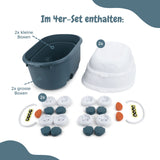 4er-Set Spielzeugkiste Truhe Organizer Spielzeug-Aufbewahrungsbox