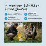 30 SAP-Absorptionsmittel-Tüten für Kindertoilette 144069 144070 144071