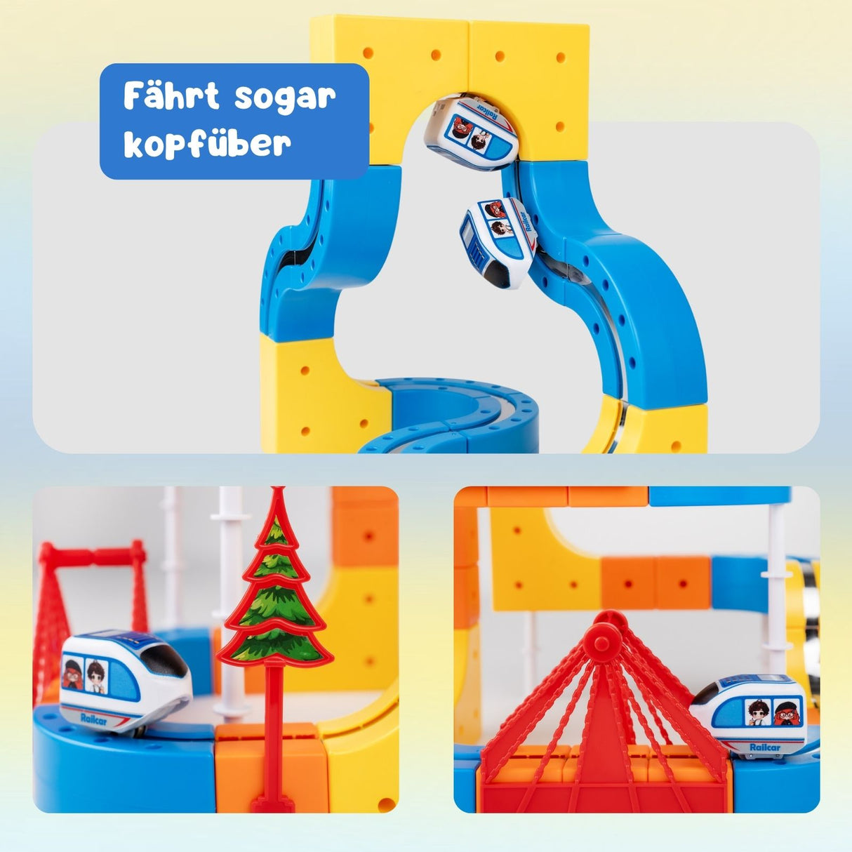 86-tlg. Magnet-Zugbahn Magnetische Rennstrecke Rennbahn Zugstrecke