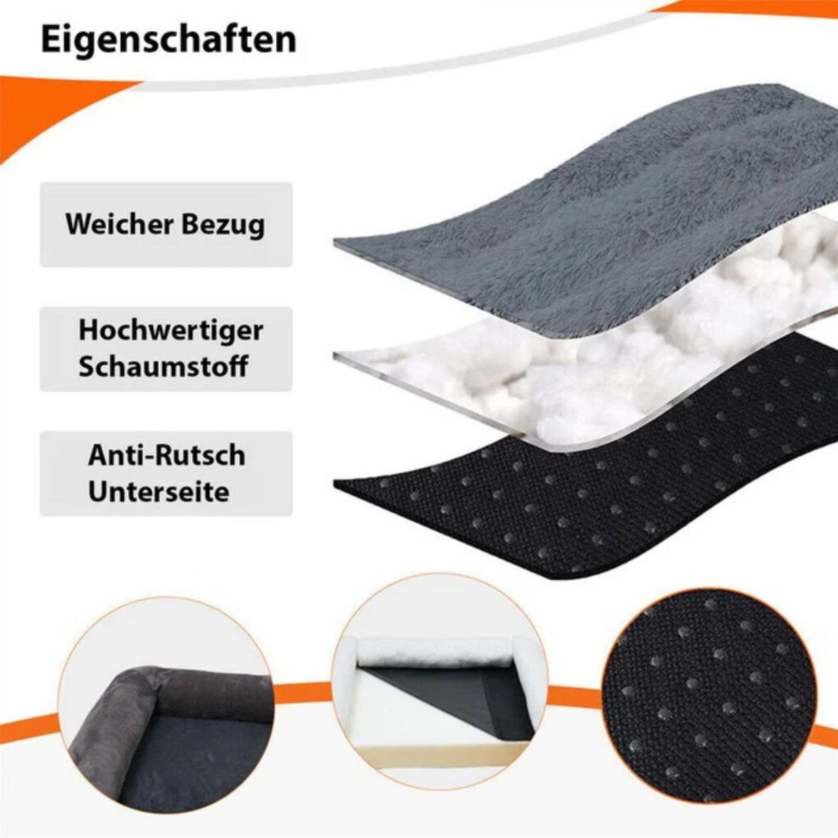 Hundebett Grösse L Hundekissen Haustierbett Hundesofa Hundematratze