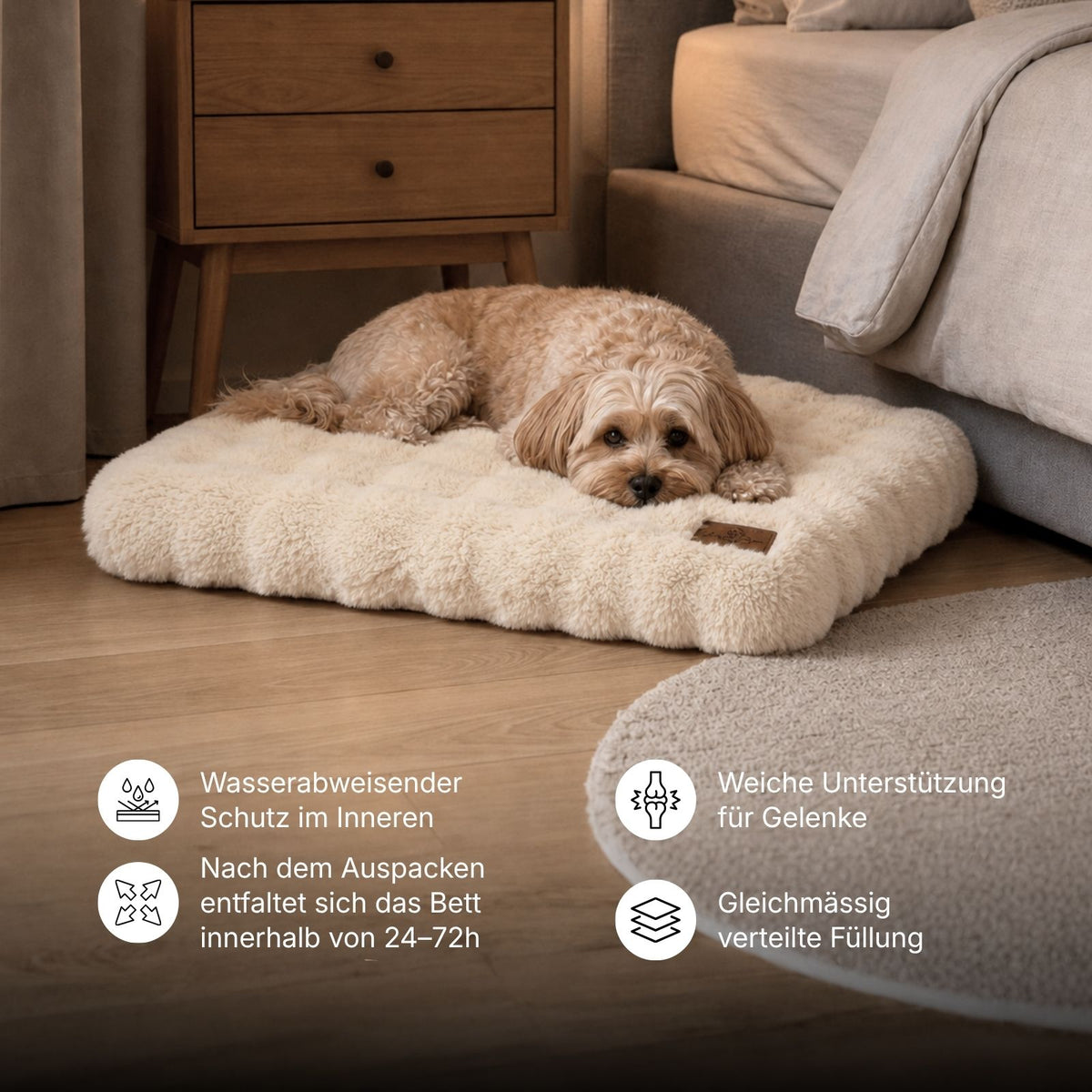Kuschelbett Grösse L Hundekissen Schlafplatz Haustierbett Hundebett