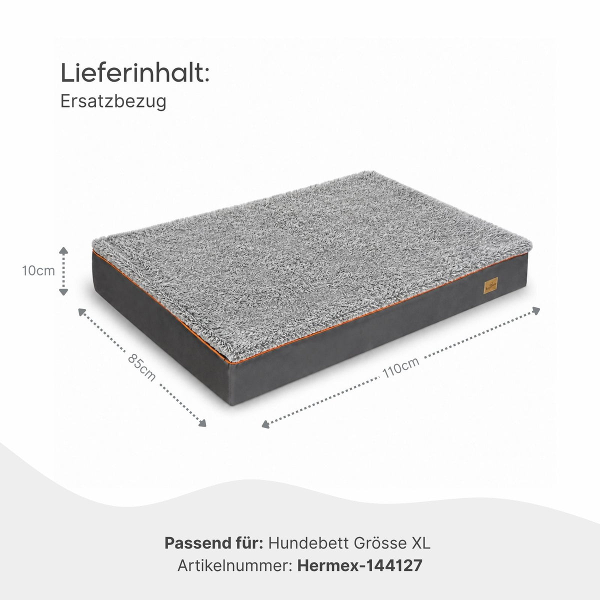 Ersatzbezug XL für Hundebett 144127 Überzug Wechselbezug Stoffbezug
