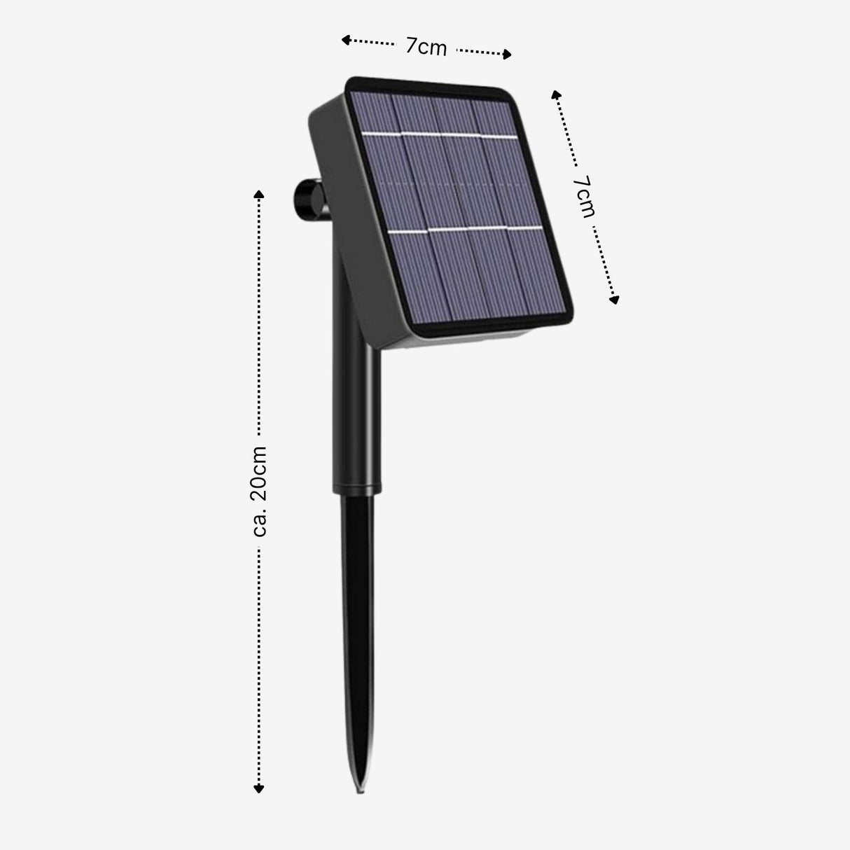 LED-Solar-Gartenbeleuchtung 22m Leuchtgirlande Outdoor-Dekoleuchte