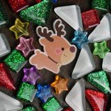 2er-Set DIY-Mosaik-Untersetzer Weihnachtsmann Rentier Bastelset