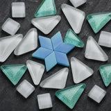 2er-Set DIY-Mosaik-Untersetzer Sonne Stern Untersetzer-Bastelset