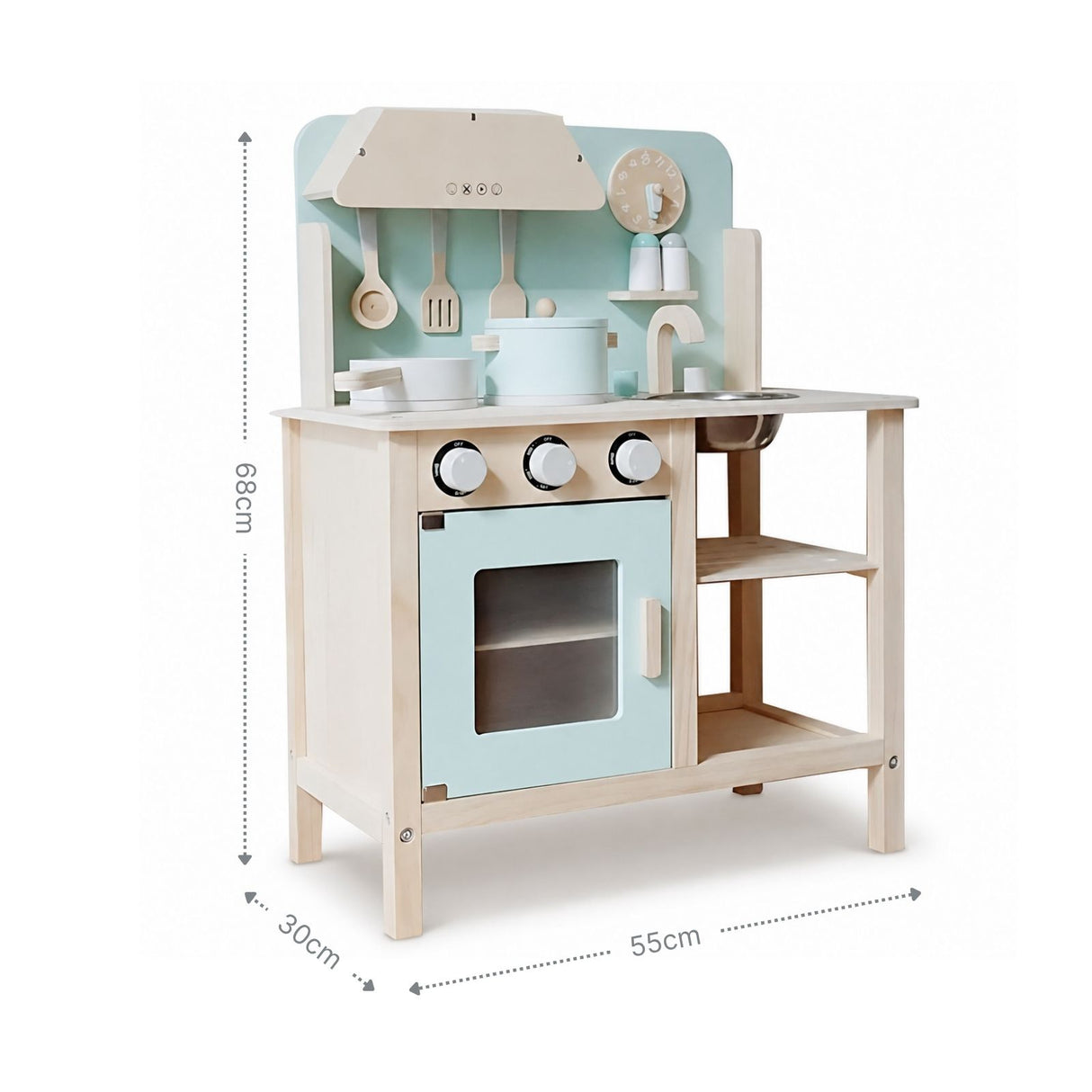 Spielküche mit Frühstücksset Kaffeeautomat Mikrowelle Küchenmaschinen