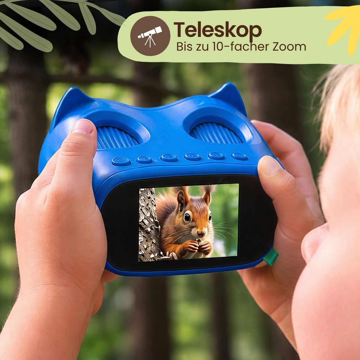 2-in-1 Kindermikroskop und -teleskop Digitalmikroskop Handmikroskop