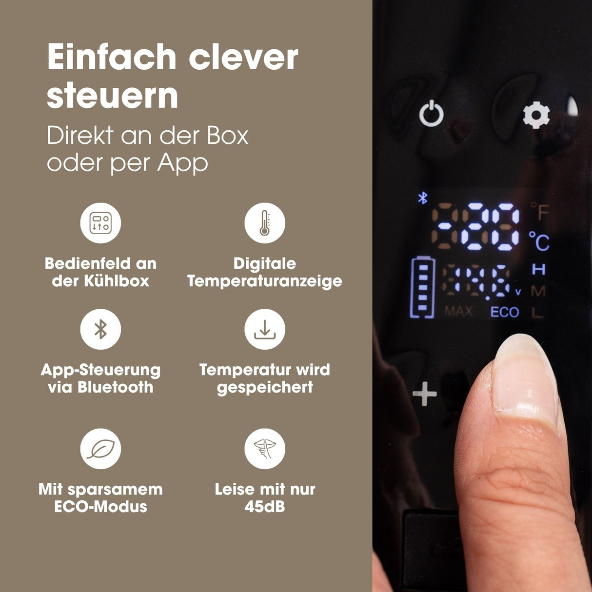 Kompressor-Kühlbox 25L Camping-Kühlschrank Gefrierbox Auto-Kühlbox