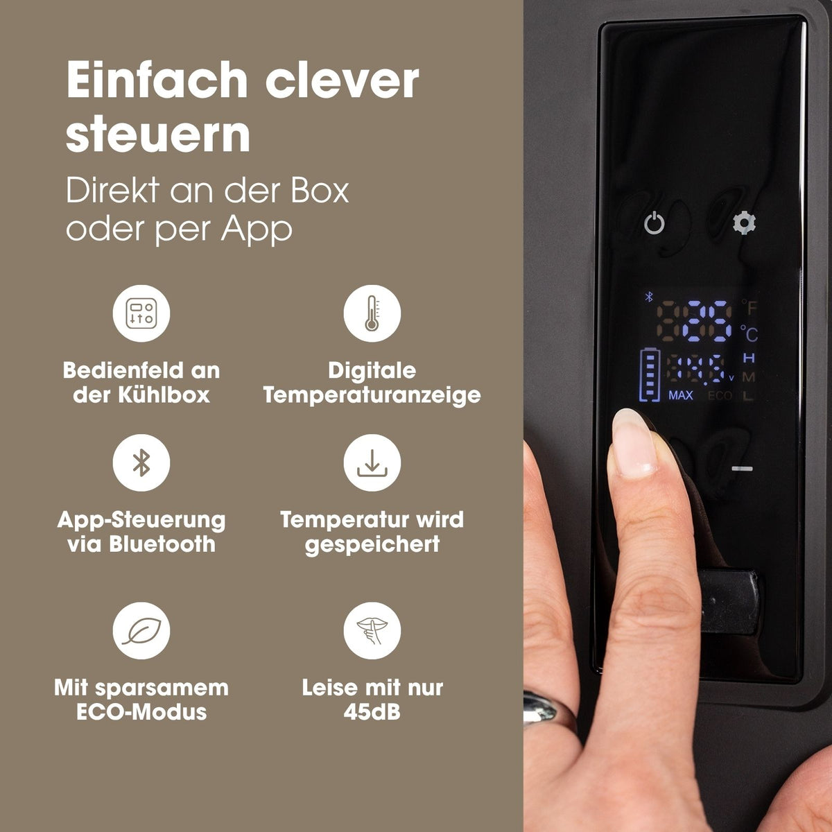Kompressor-Kühlbox 75L Camping-Kühlschrank Auto-Kühlbox Gefrierbox