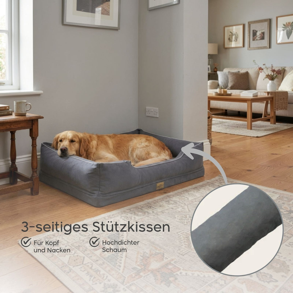 Hundebett Grösse XXL Kuschelbett Liegeplatz Haustierbett Schlafplatz