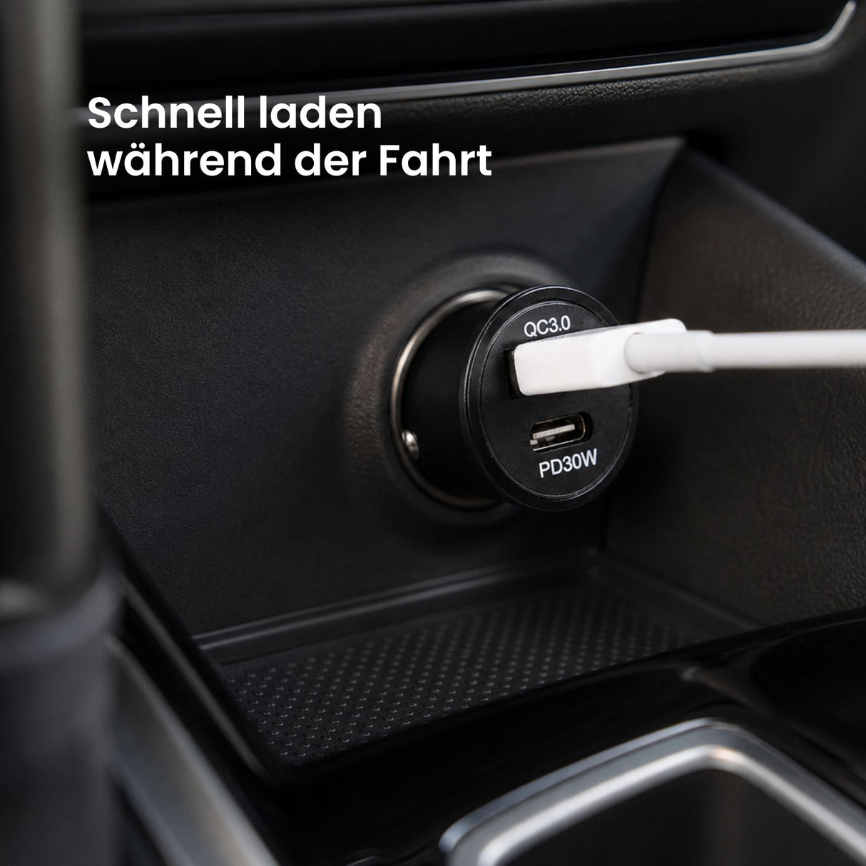 Car Charger USB-C USB-A KFZ-Ladegerät Auto-USB-Adapter Auto-Ladegerät