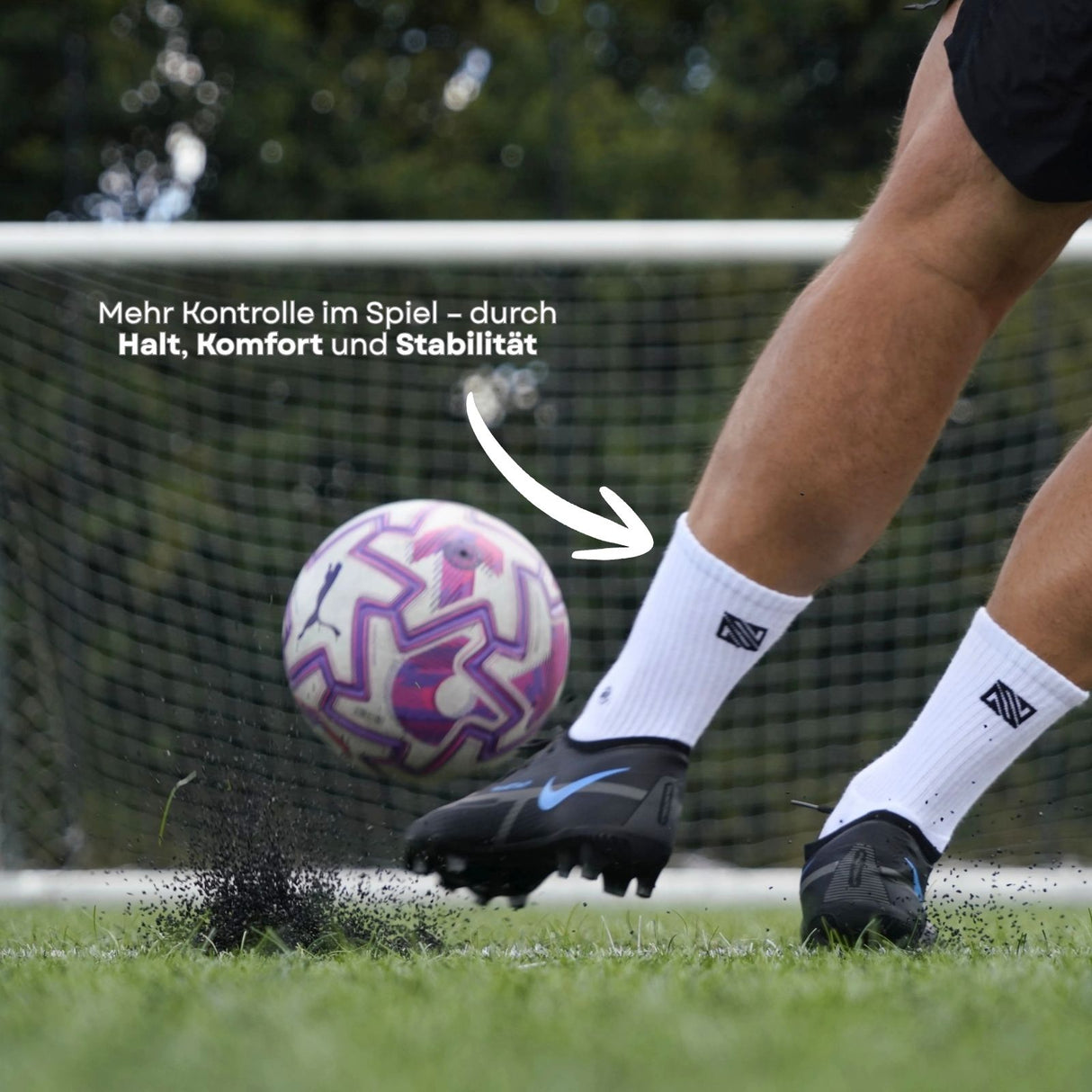 Fussballsocken Gr. 42-47 Sportstrümpfe GripSoxx SE Weiss
