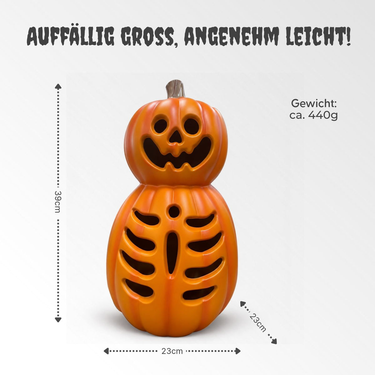 Halloween Kürbis mit LED Leuchtkürbis Partydekoration Halloweendeko