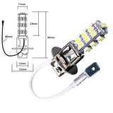 1x H3 26 SMD LED 12V Nebelscheinwerfer - XENON Weiss