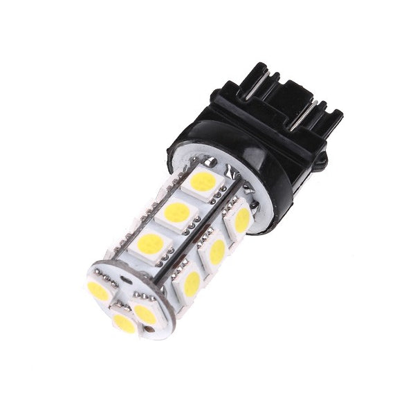 1x T25 P27W 3156 18 SMD LED ERROR FREE CANBUS OBC - XENON Weiss