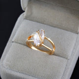 Gold Ring RGP mit Zirkonia - Gold Gr. 51