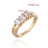 Gold Ring RGP mit Zirkonia - Gold Gr. 59