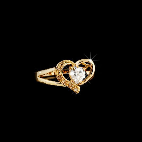 Gold Ring RGP mit Zirkonia - Gold Gr. 59