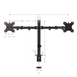Monitorarm 2 Monitore Doppel-Monitorhalterung Tischhalterung