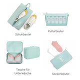 Reisebeutel Koffer-Organizer Packsack Aufbewahrungsbeutel Set