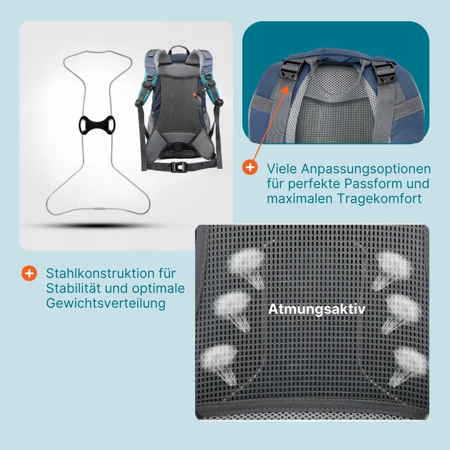 wanderrucksack gewichtsverteilung Wanderrucksack Trekkingrucksack Outdoorrucksack Camping-Rucksack – Hermex.ch