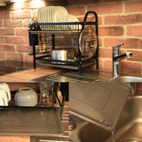 Abtropfgestell Geschirr-Aufbewahrungsregal Küchenregal Abflussregal Geschirrregal