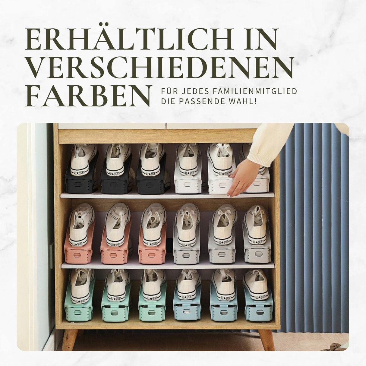 Schuhregal Schuhhalterung Schuh-Organizer Schuhstapler Schuhhalter Schuhschrank