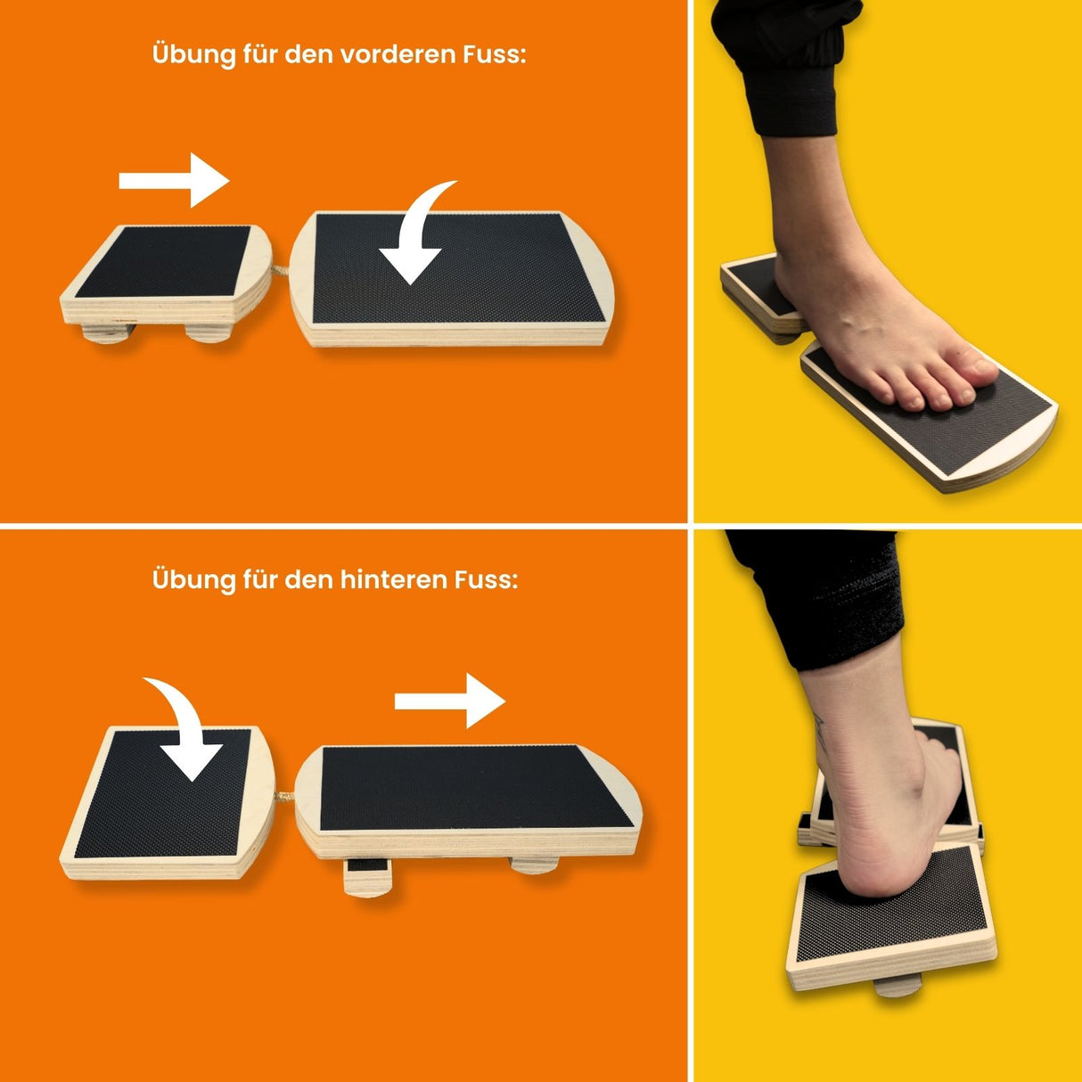 Balance-Brett Gleichgewichts-Brett Knöchel-Trainer Holzbrett Balance Board