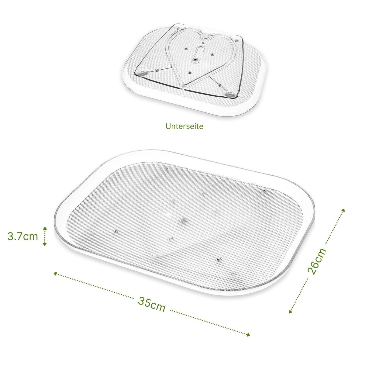 Kühlschrank-Drehteller Drehplatte Aufbewahrungs-Tablett Organizer