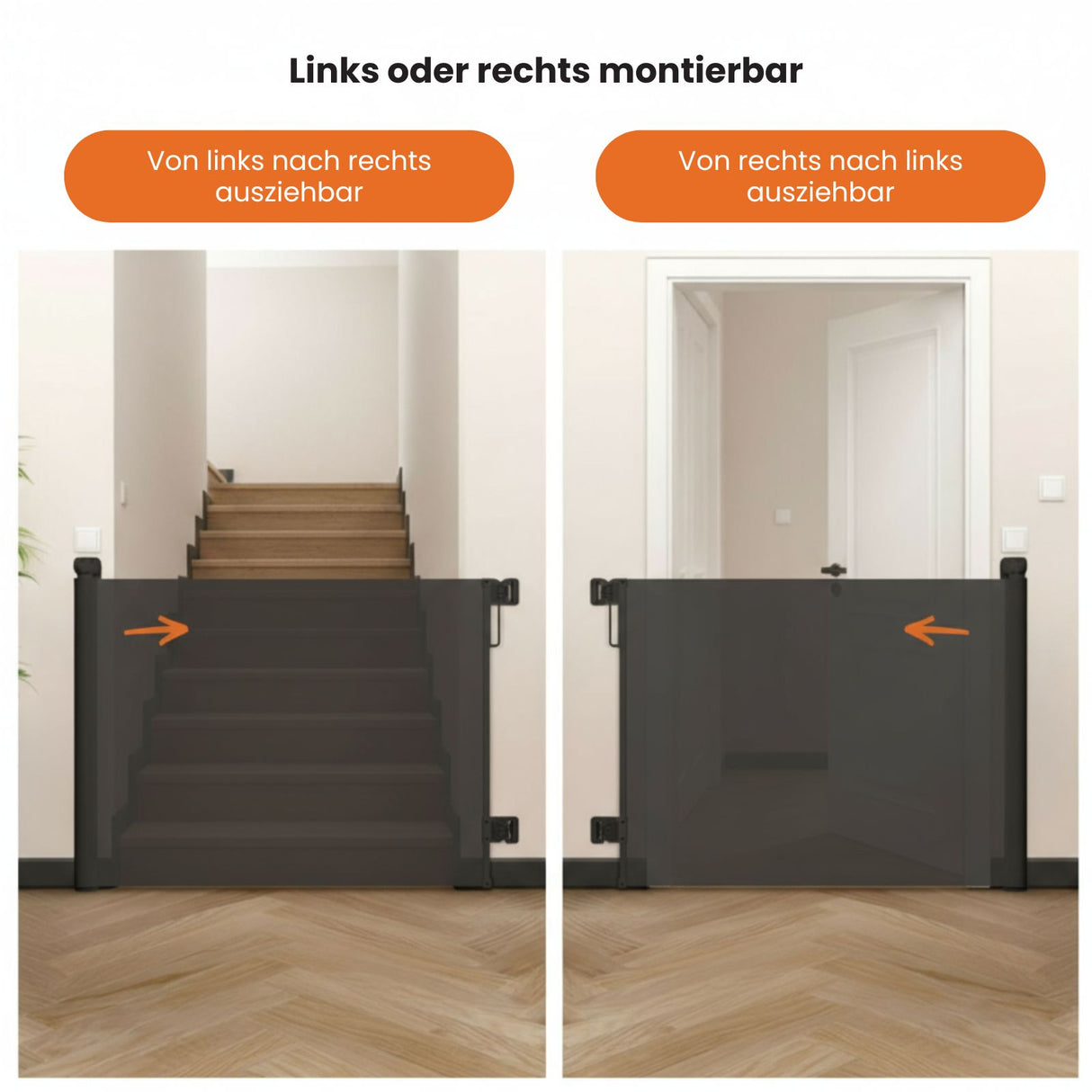 Absperrgitter Schutzgitter Tür-Barriere Treppenschutzgitter