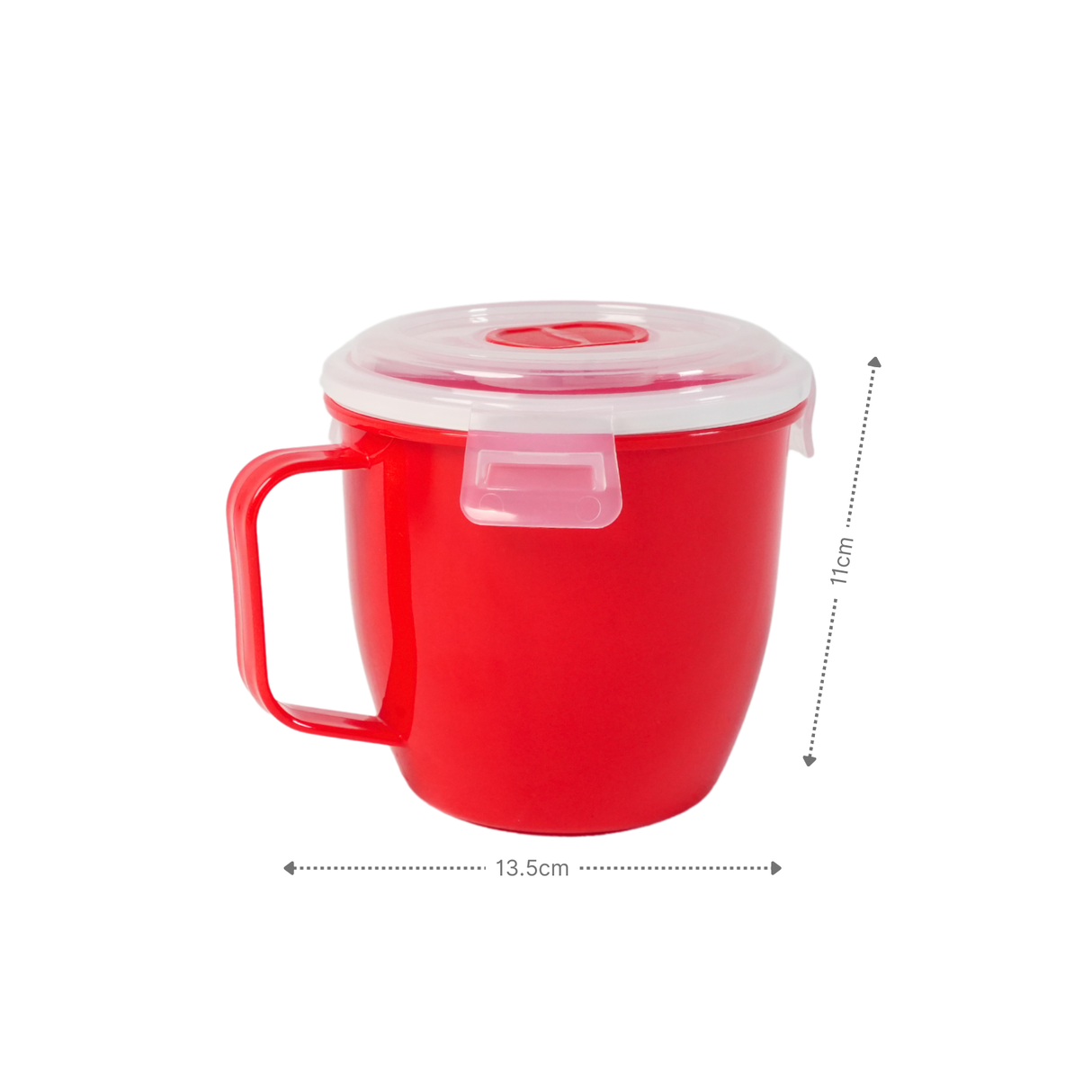 Mikrowellen-Tasse mit Henkel Mikrowellen-Becher Lunchbecher Suppen-Mug