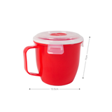 Mikrowellen-Tasse mit Henkel Mikrowellen-Becher Lunchbecher Suppen-Mug