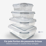 Glas-Vorratsbehälter Frischhaltedose Vorratsdose Frischhaltebox