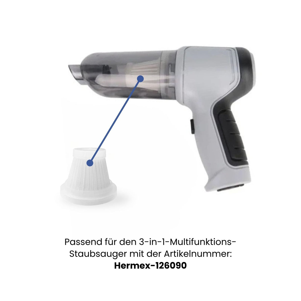 HEPA-Filter für Handstaubsauger 126090 Staubsaugerfilter Ersatzfilter