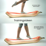 Fitness-Balanceboard mit Slackline Fitnessbrett Balancebrett