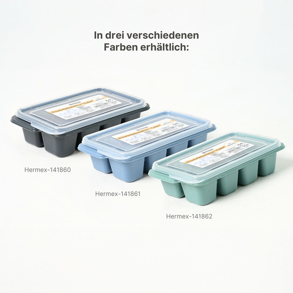 Eiswürfelschale mit Deckel Eiswürfelbehälter Eiswürfelform