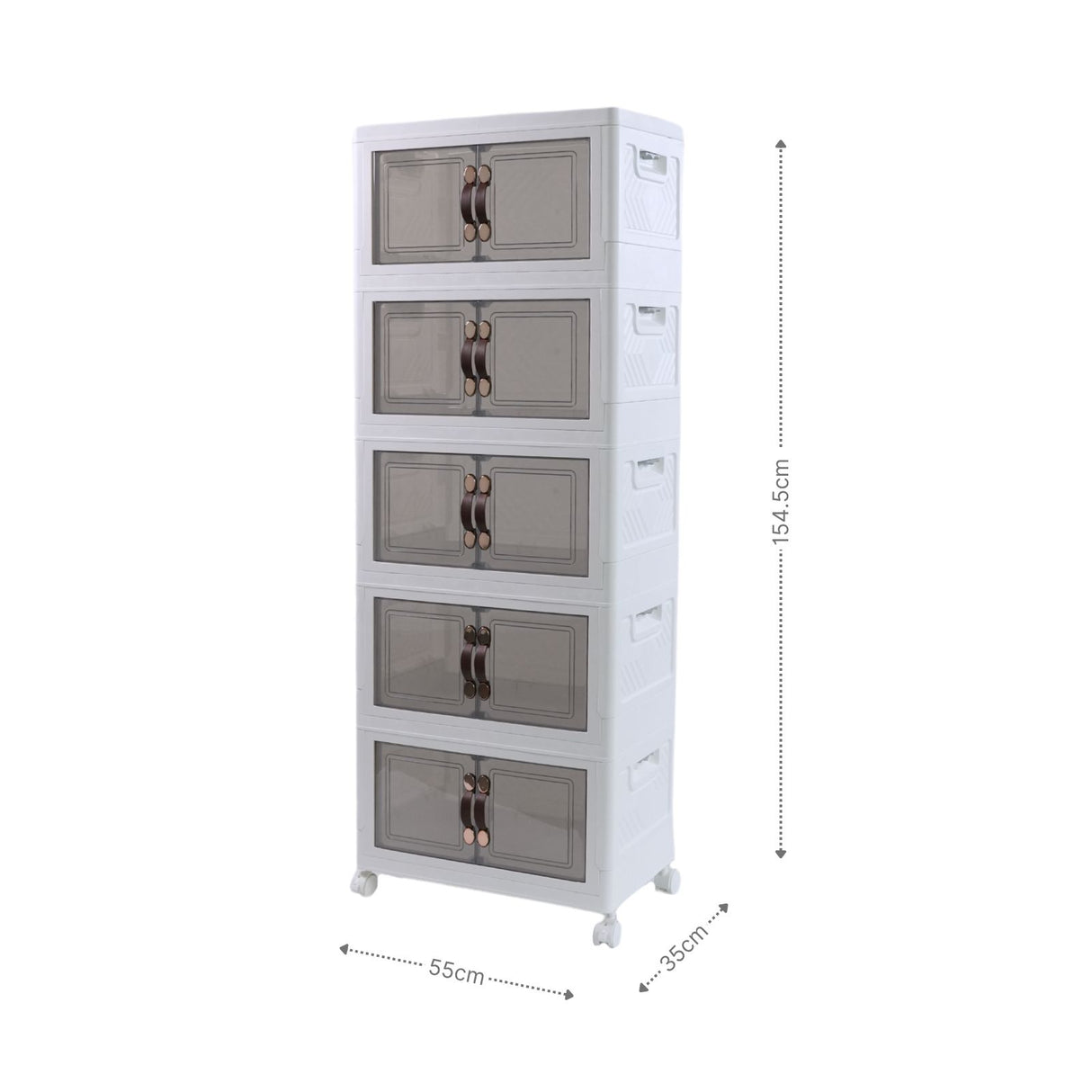 Modul-Set 55 Vorratsschrank Faltbox 1 Basis 4 Erweiterungen