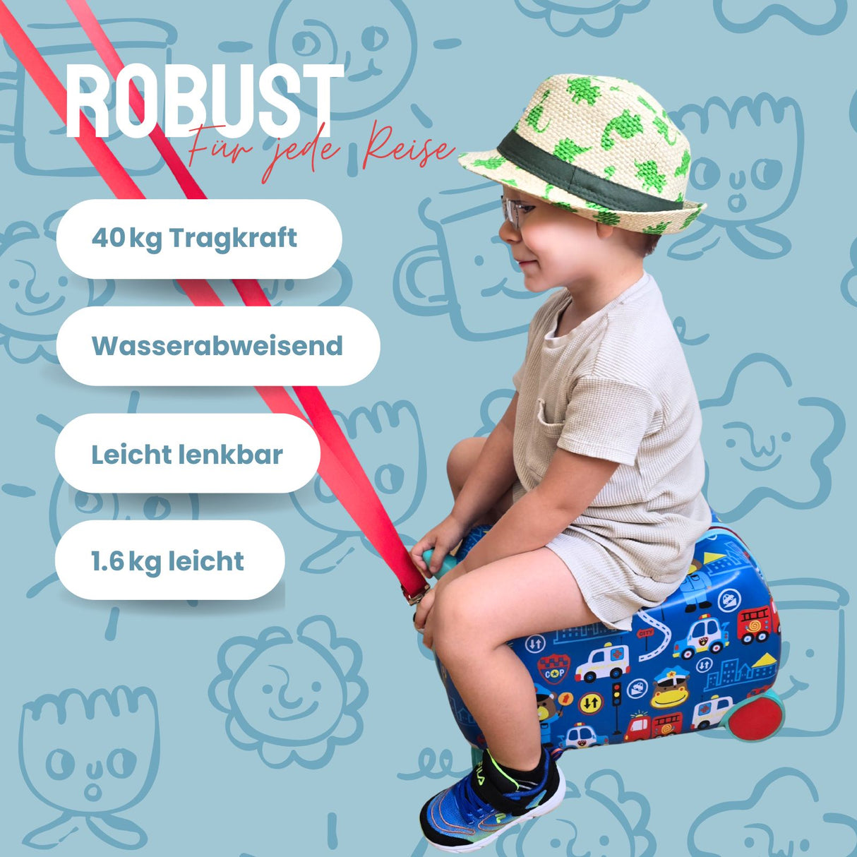 Kinderkoffer Kindertrolley Hartschalenkoffer Reisegepäck Koffer