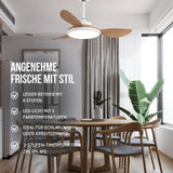 Ventilator mit LED-Beleuchtung Deckenventilator Deckengebläse