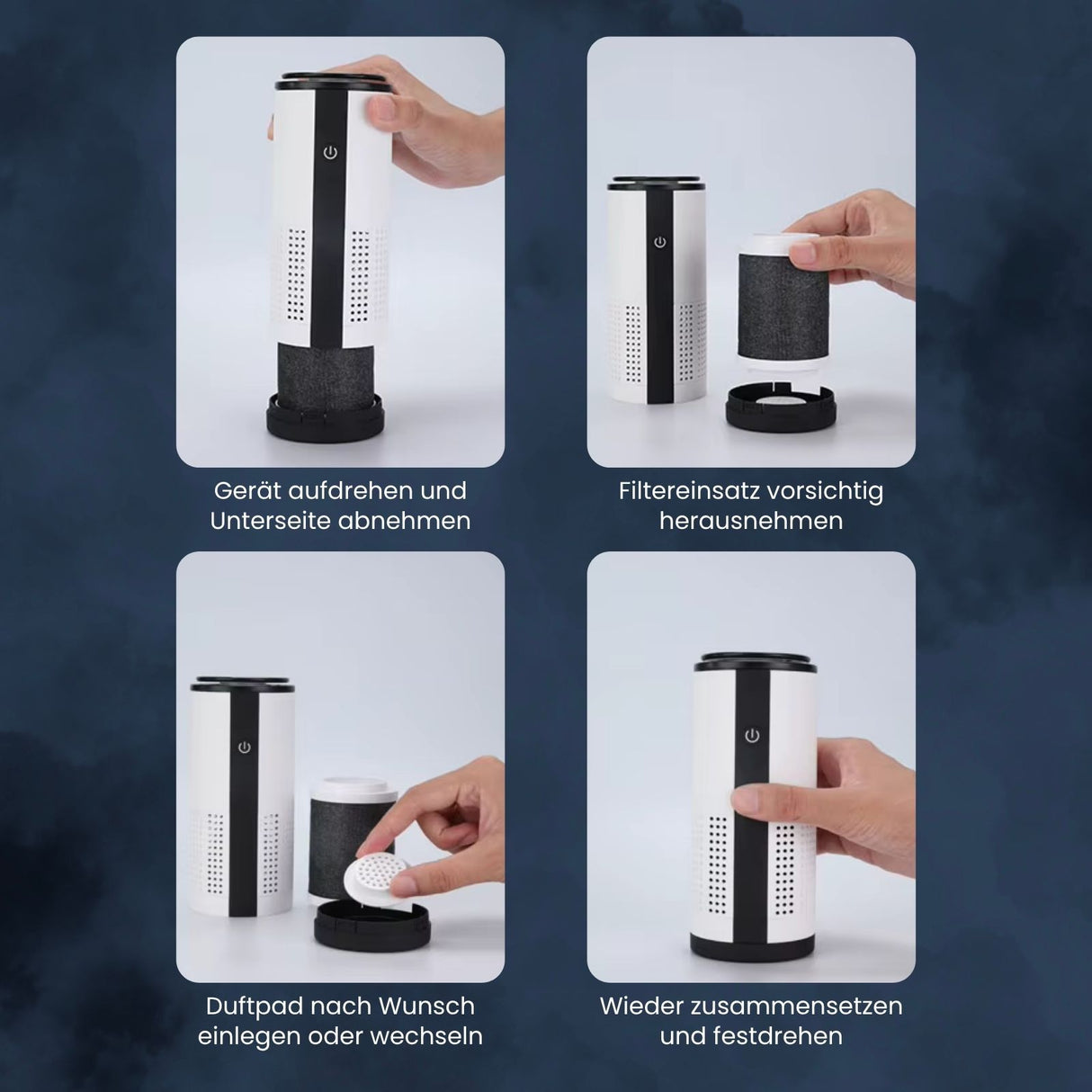 Auto-Luftreiniger Mobiler Luftfilter Mini-Luftreiniger Luftionisator