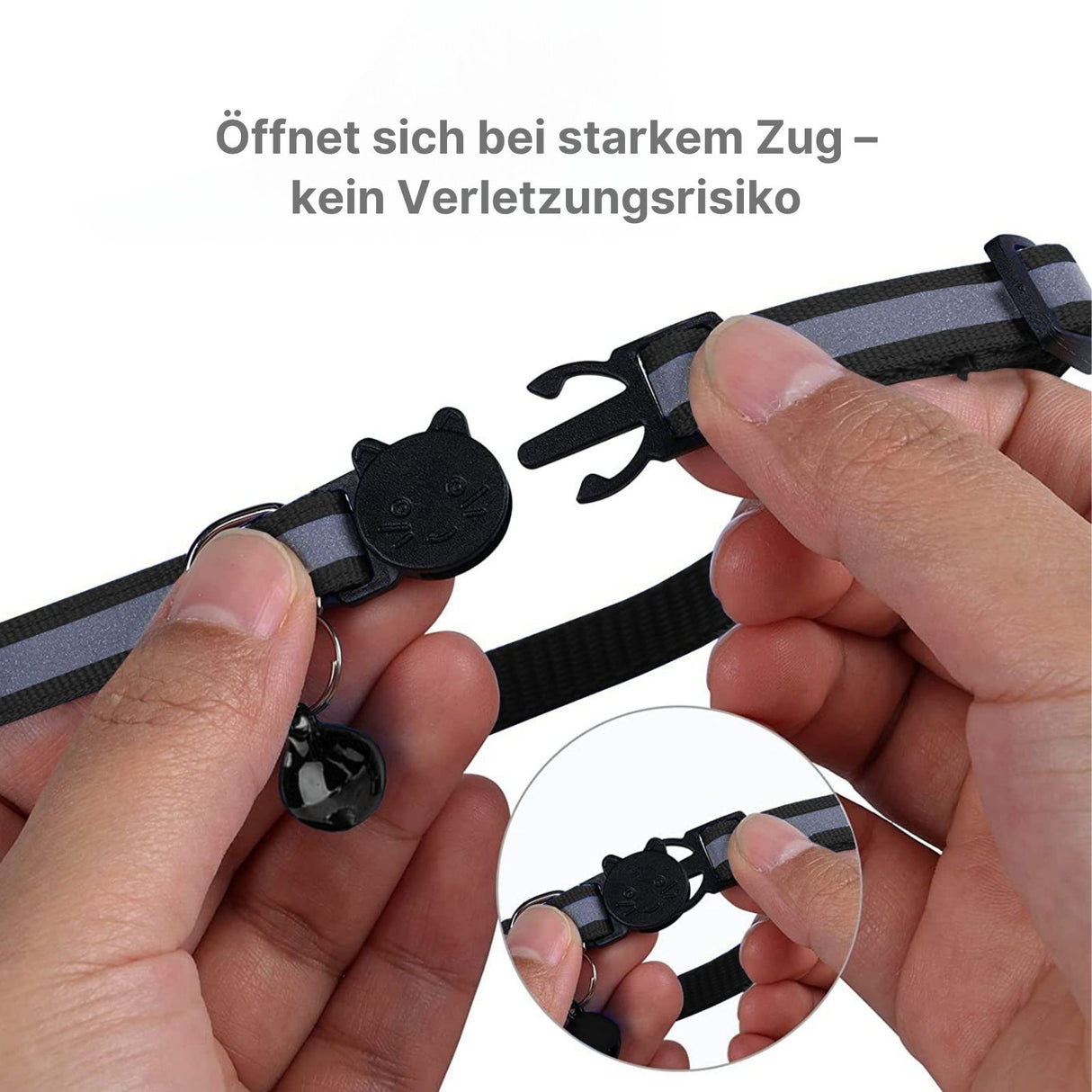 Halsband mit Airtag-Halterung Katzenhalsband Hundehalsband