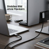 USB-C zu DP Anschluss 2m USB-Typ-C zu DP Kabel USB-C zu DisplayPort